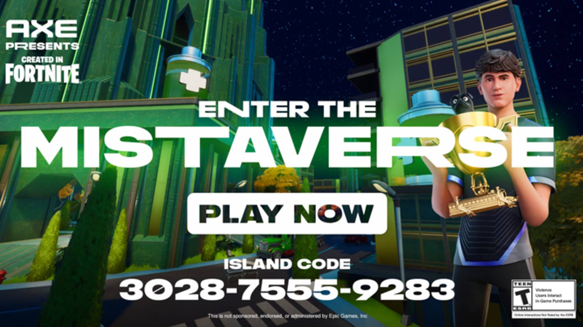 এ‍্যাক্স এবং ফোর্টনাইটের পার্টনারশিপের ছবি - এন্টার দ্য মিস্টাভার্স